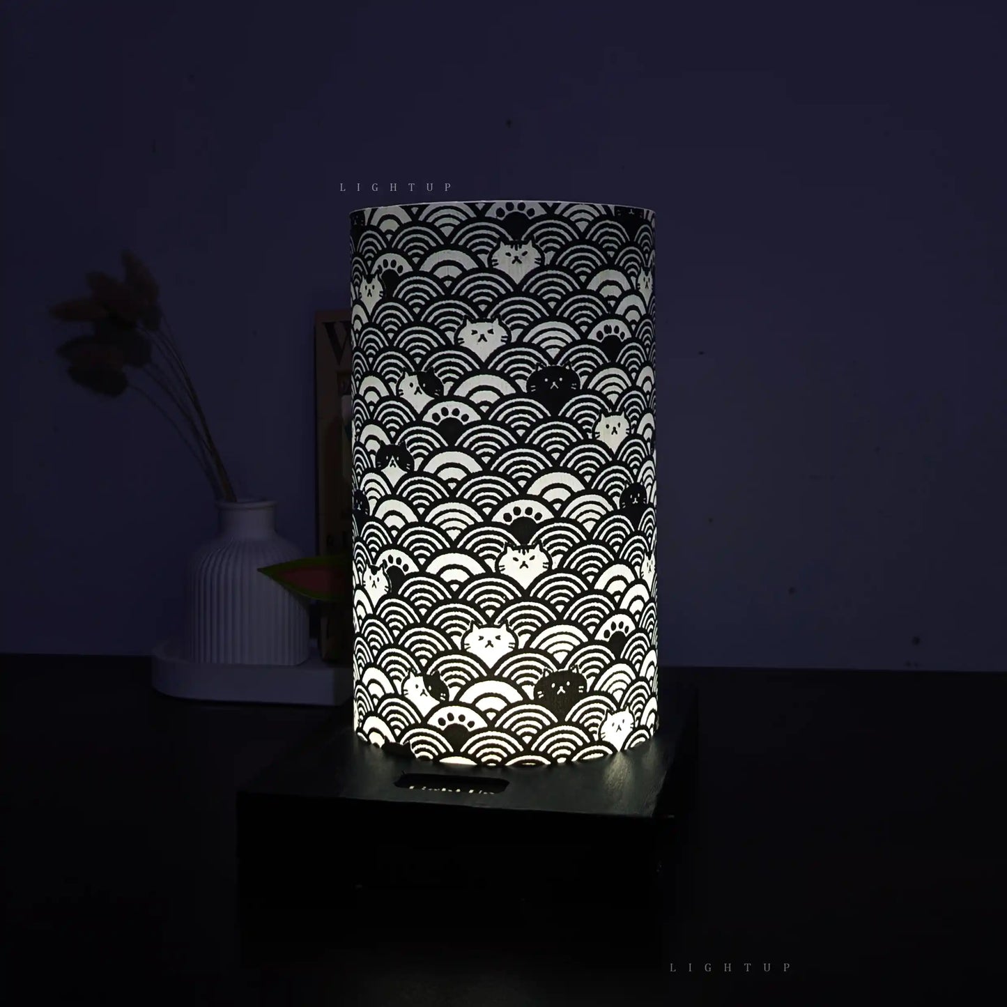 Cat pattern Lamp shade| Cylinder