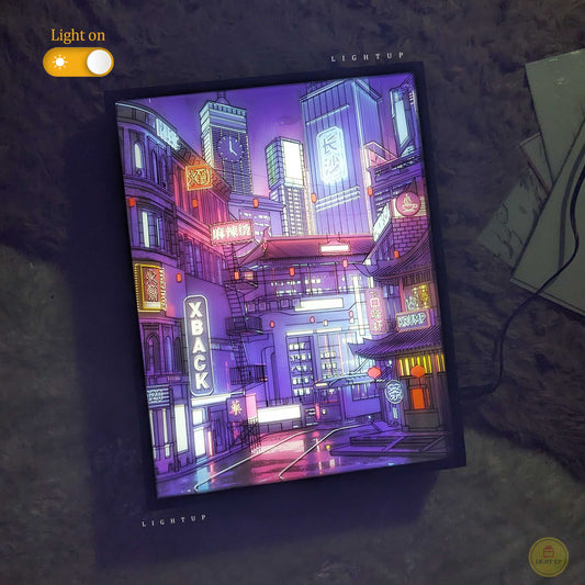 Cyberpunk Street Transformation Lightbox | Scenario