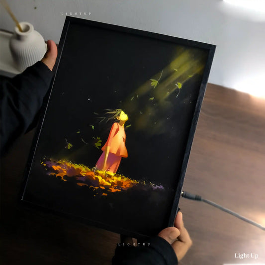 Girl gazing at sky Transformation Lightbox