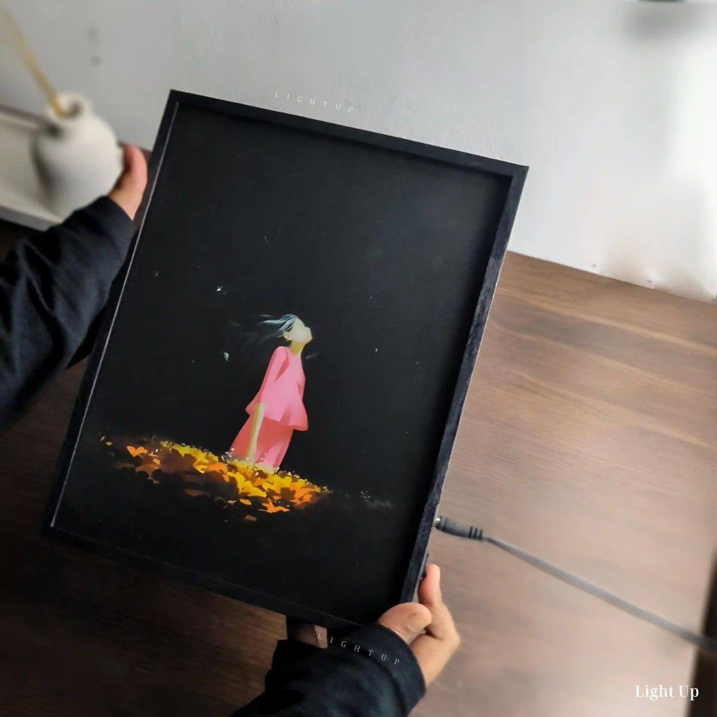 Girl gazing at sky Transformation Lightbox