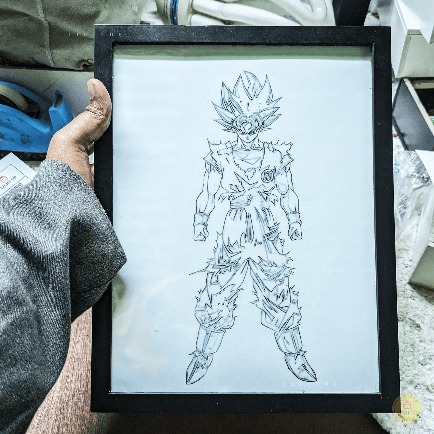 Goku Super Saiyan blue Transformation Lightbox | Dragon Ball