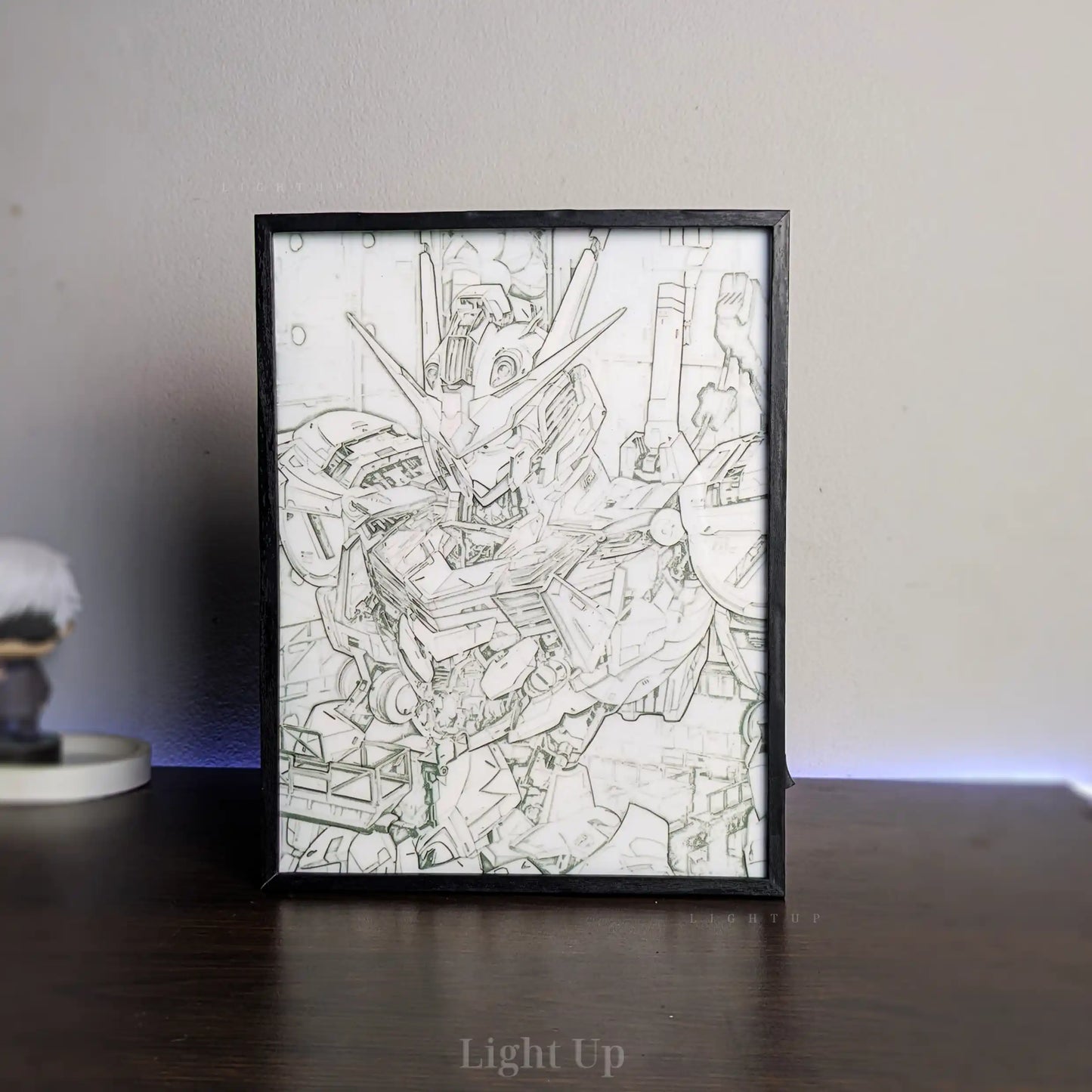 Gundam Aerial Transformation Lightbox | Gundam