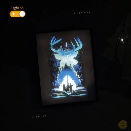 Stag Patronus Transformation Lightbox | Harry Potter