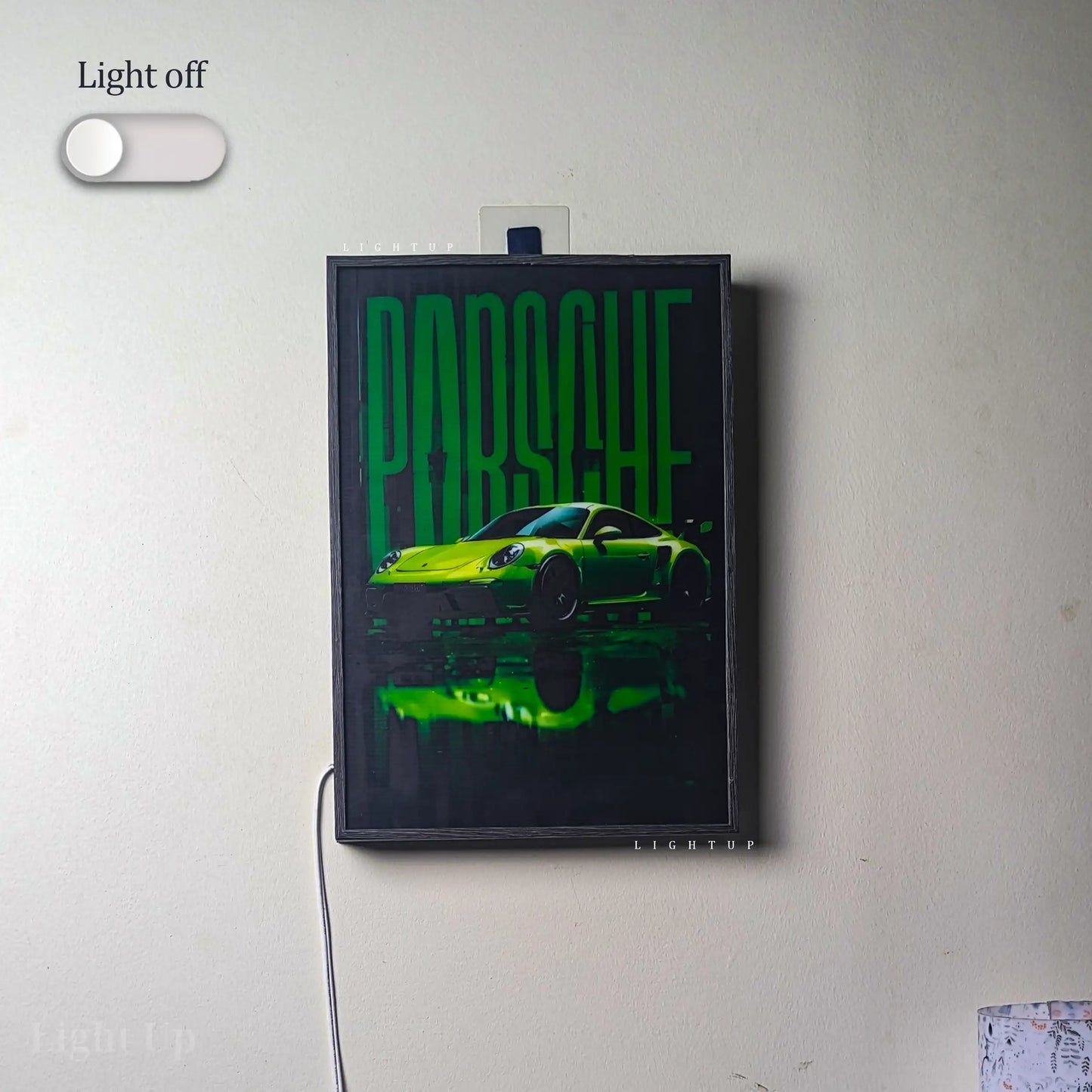 Porsche 911 GT3 Green poster Display box | Car