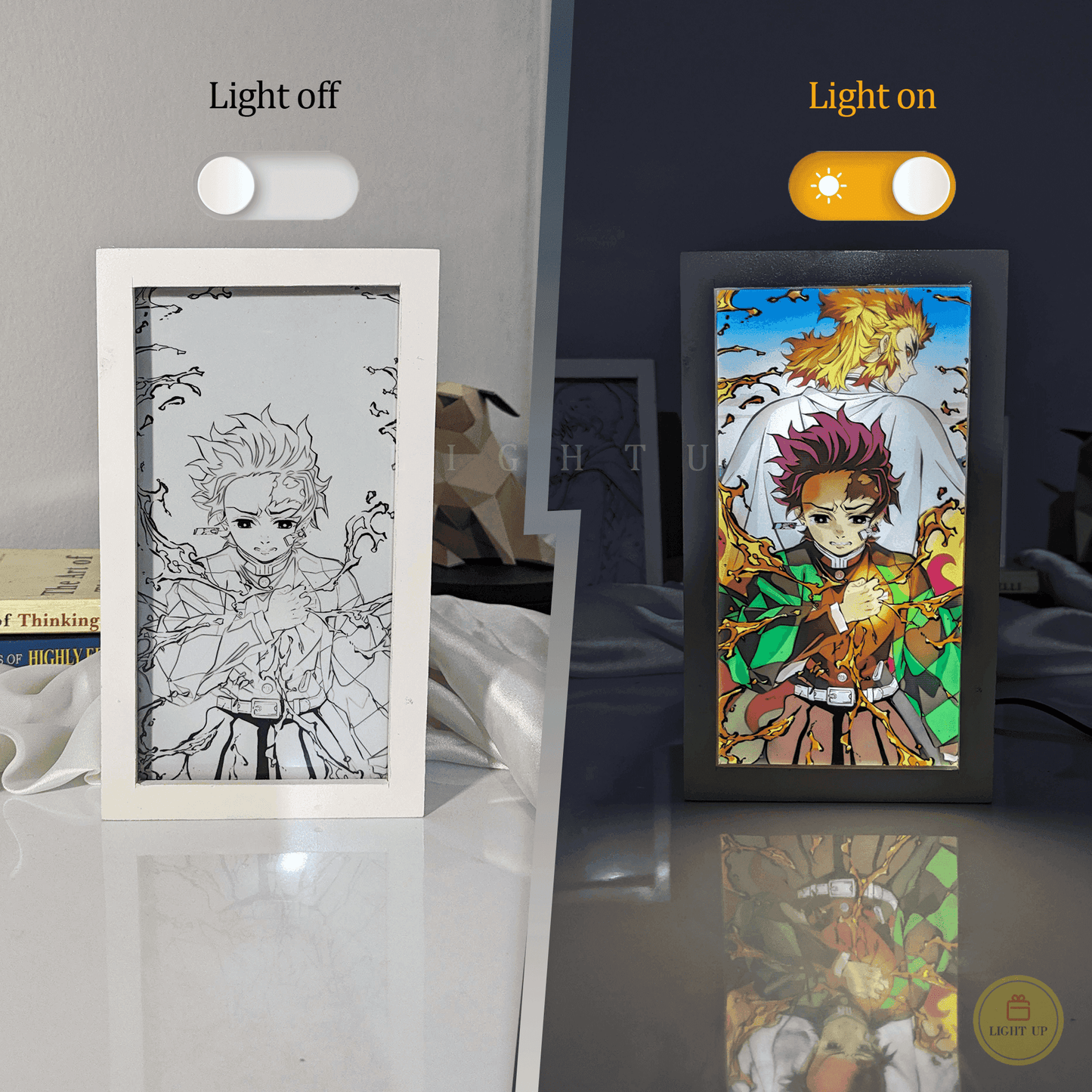 Tanjiro Rengoku Transformation Lightbox | Demon Slayer