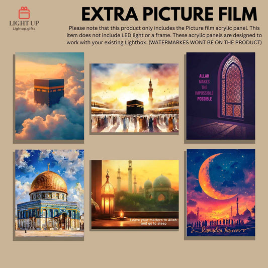 Extra Picture Film of Transformation Lightbox | Islamic Designs
