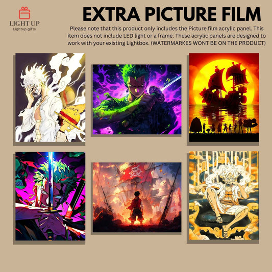 Extra Picture Film of Transformation Lightbox | One piece Designs