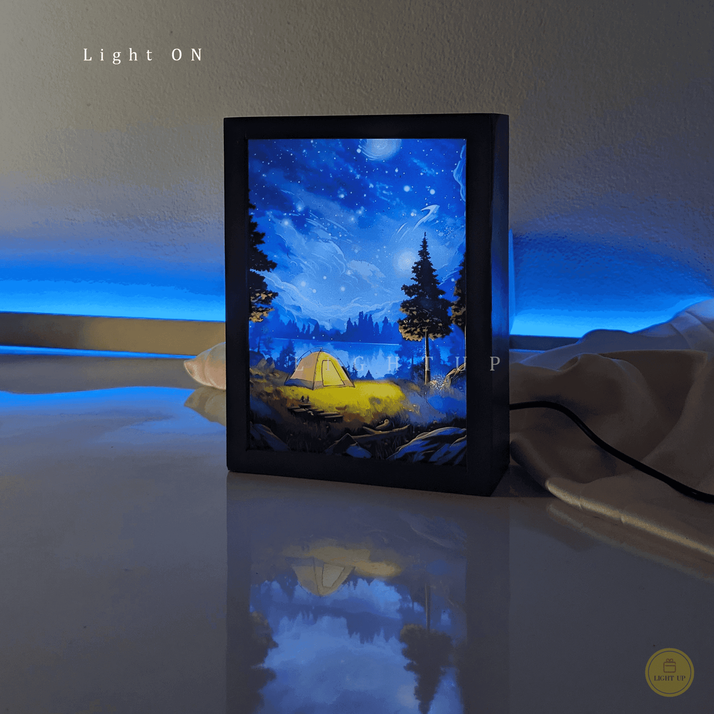 Forest Camp Black Mirror Lamp | Scenario