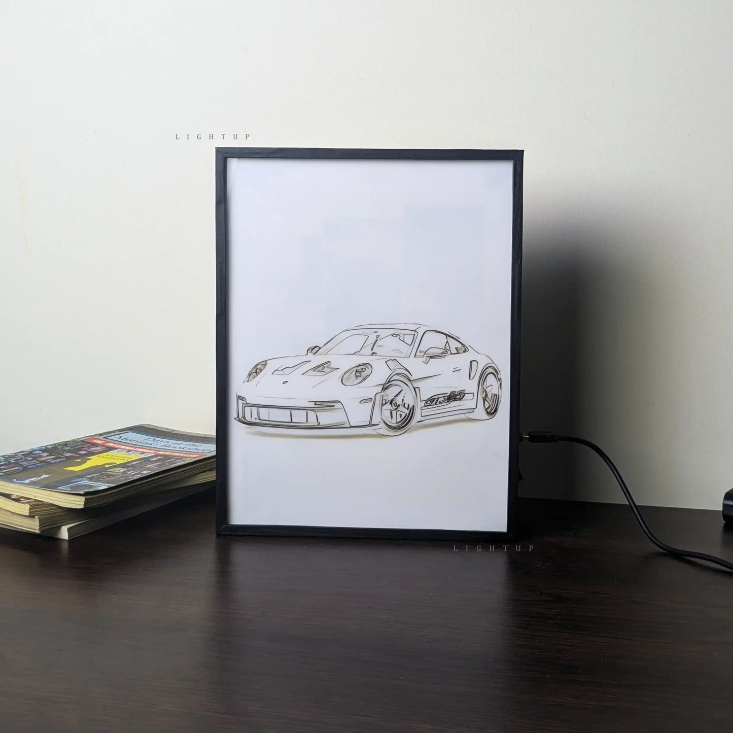 Porsche 911 poster Transformation Lightbox | Car