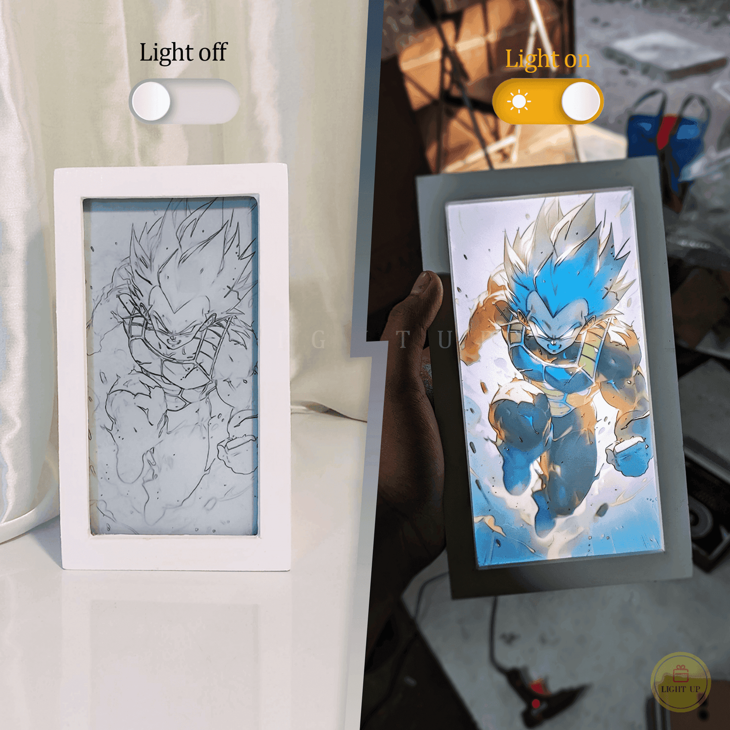 Vegeta Transformation Lightbox | Dragon Ball
