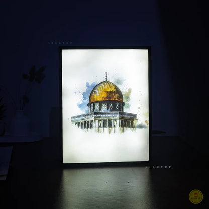 Al-Aqsa Watercolor art Transformation Lightbox | Islamic