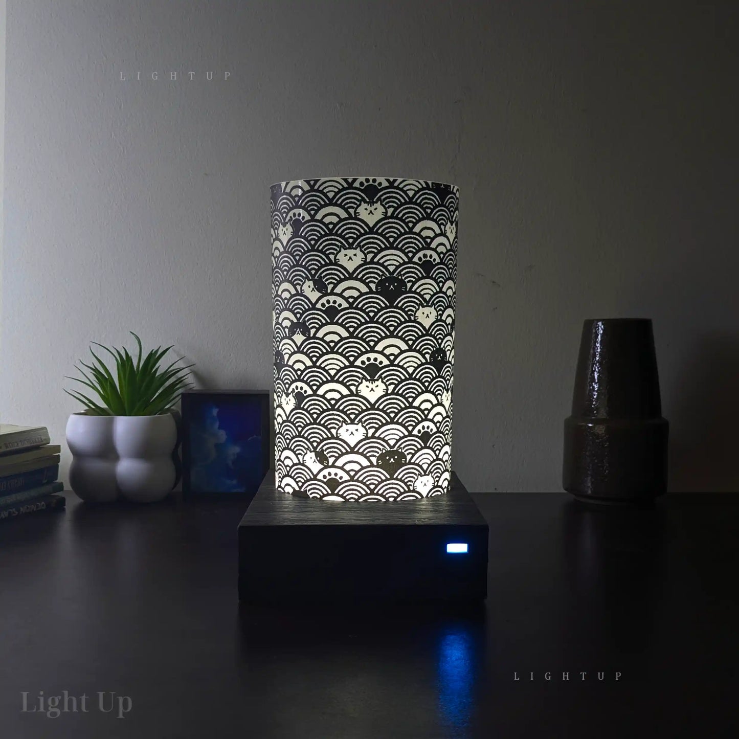 Cat pattern Lamp shade| Cylinder