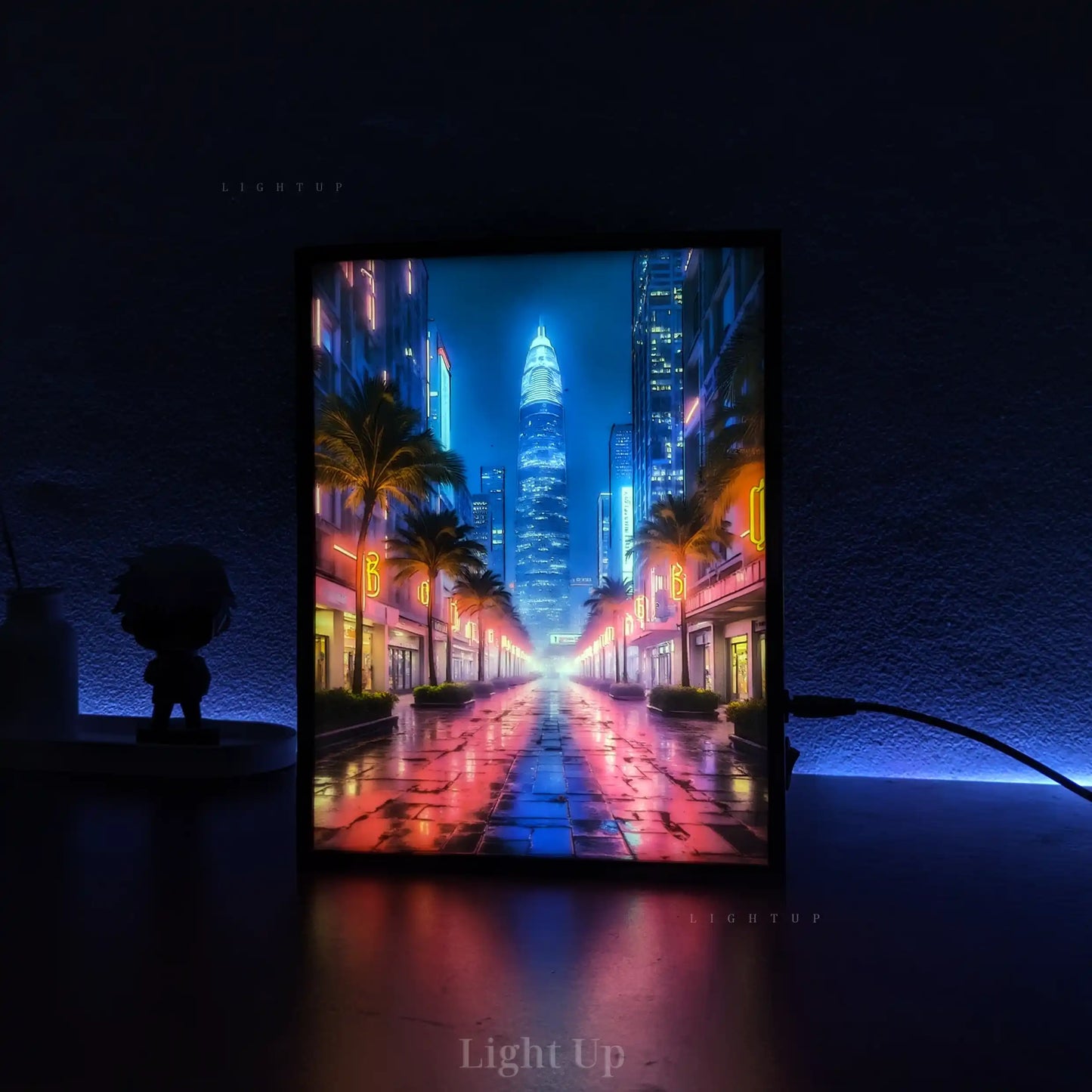 Cyberpunk city Transformation Lightbox | Scenario