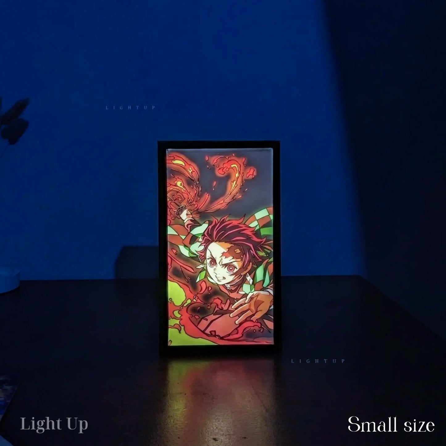 Tanjiro Fire breathing Transformation Lightbox | Demon Slayer
