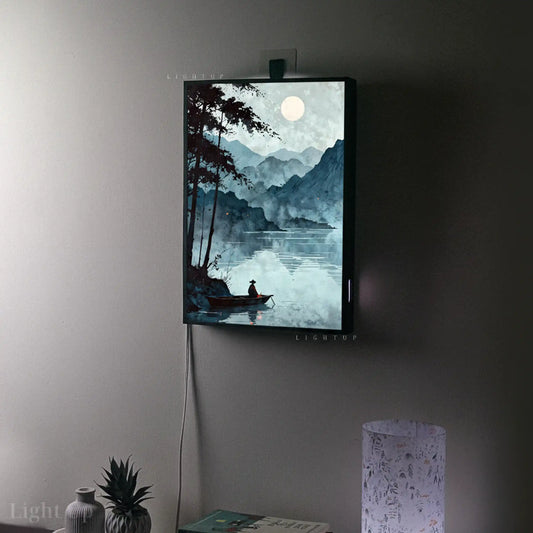 Foggy Winter Lake Display box | Scenario