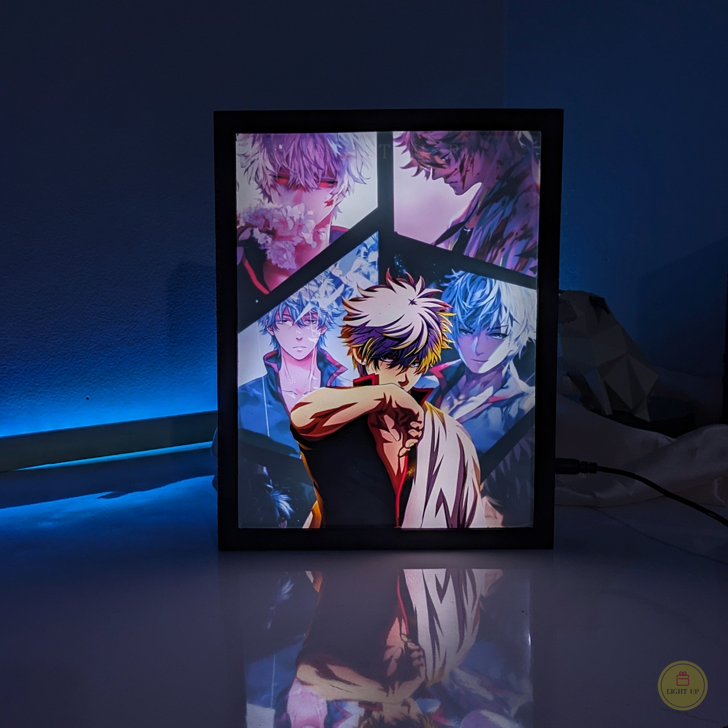 Gintoki Sakata Transformation Lightbox | Gintama