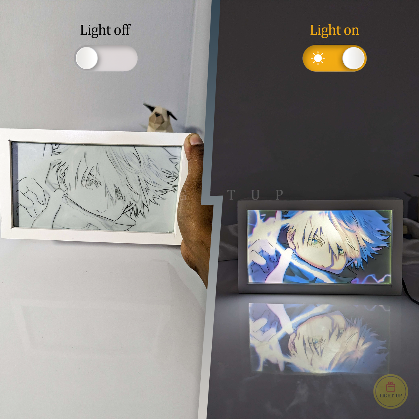 Gojo blue eyes Transformation Lightbox | Jujutsu Kaisen