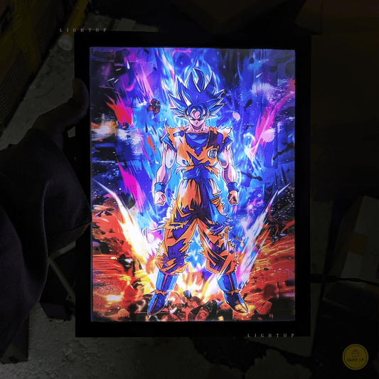 Goku Super Saiyan blue Transformation Lightbox | Dragon Ball