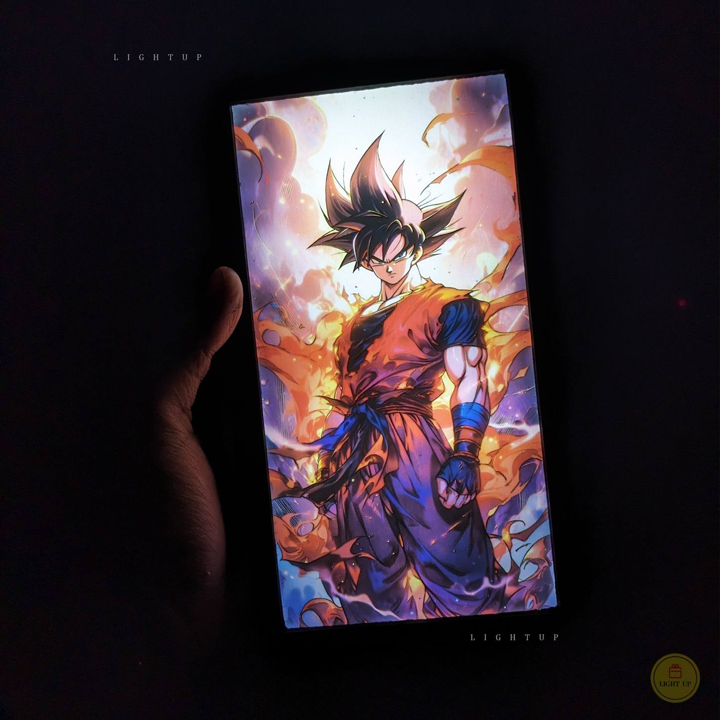 Flaming Goku Transformation Lightbox | Dragon Ball