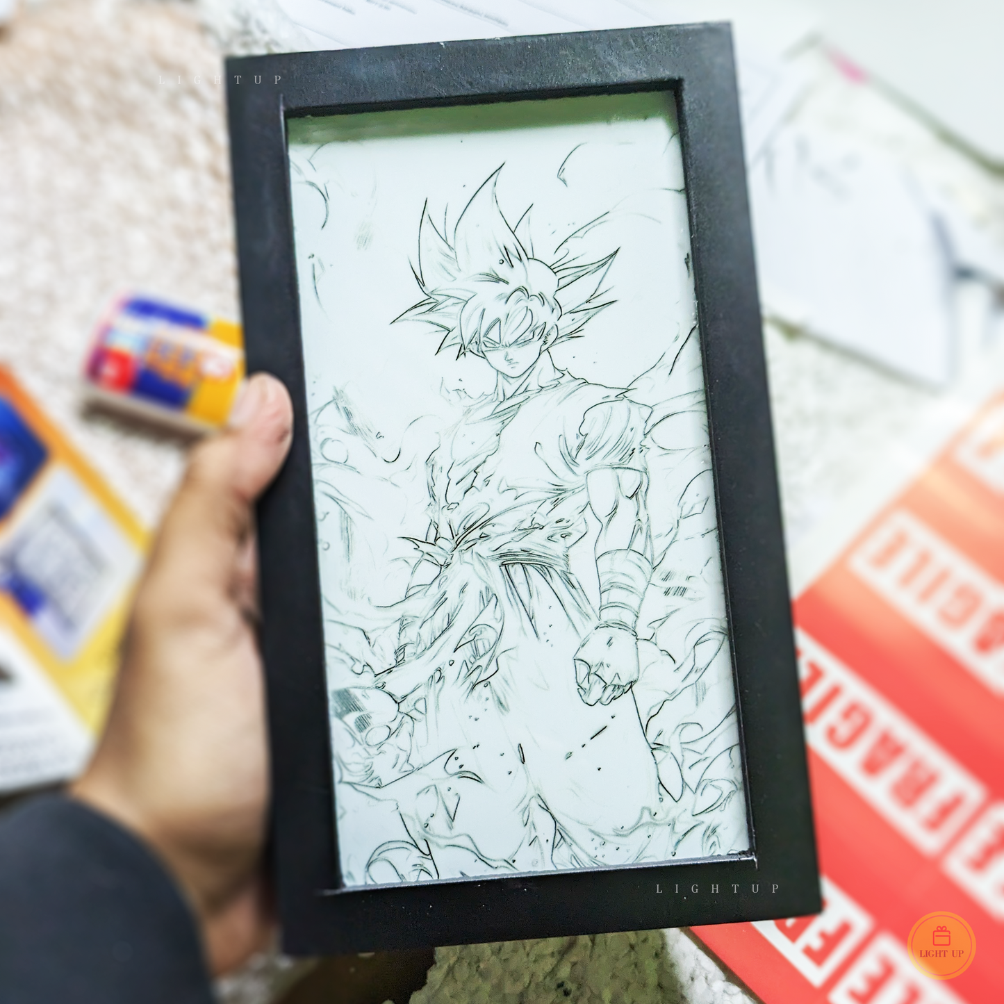 Flaming Goku Transformation Lightbox | Dragon Ball