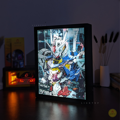 Gundam Aerial Transformation Lightbox | Gundam