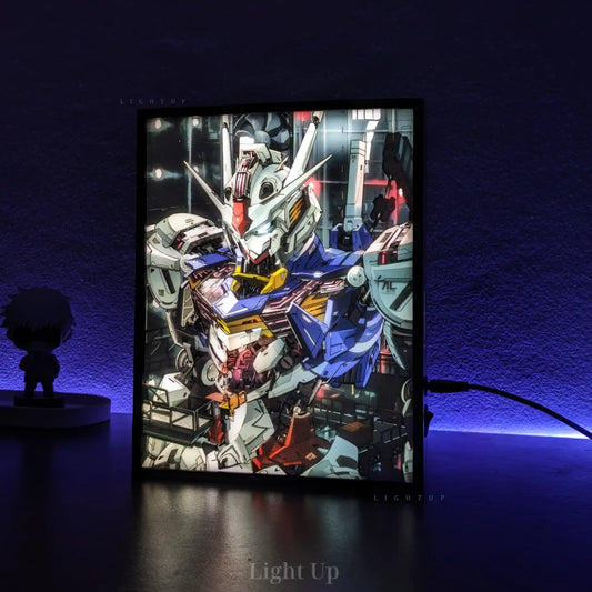 Gundam Aerial Transformation Lightbox | Gundam