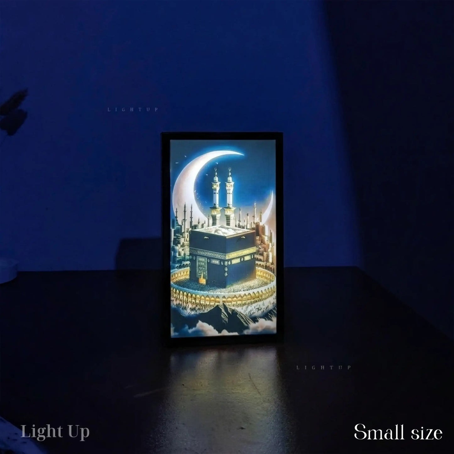 Kaaba On Moon Transformation Lightbox | Islamic
