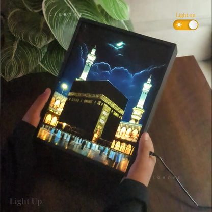 Kaaba Night Sight Transformation Lightbox | Islamic