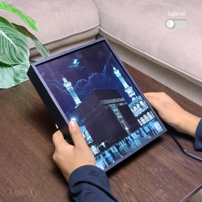 Kaaba Night Sight Transformation Lightbox | Islamic