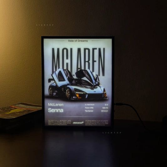 McLaren Senna poster Transformation Lightbox | Car