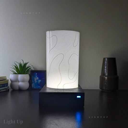 Minimal groovy Lamp shade| Cylinder