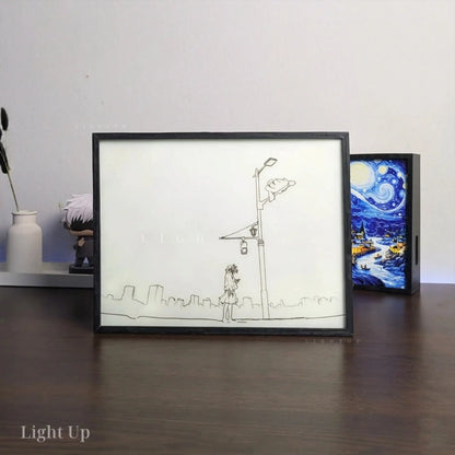 Paper plane Transformation Lightbox | Scenario