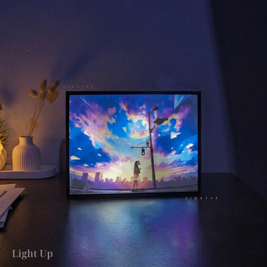 Paper plane Transformation Lightbox | Scenario