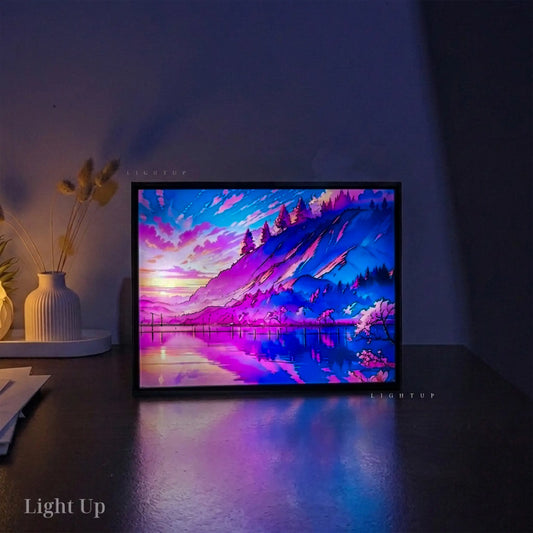Purple Sunset Transformation Lightbox | Scenario