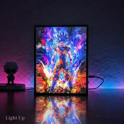 Goku Super Saiyan blue Transformation Lightbox | Dragon Ball