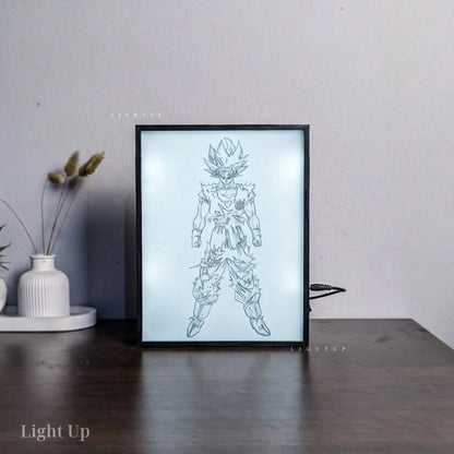 Goku Super Saiyan blue Transformation Lightbox | Dragon Ball