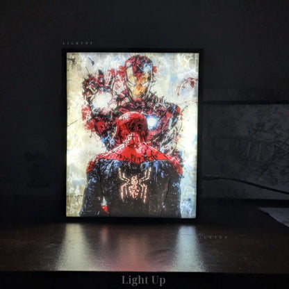 Spiderman And Iron-man Transformation Lightbox | Marvel