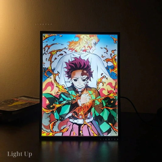 Tanjiro Rengoku Transformation Lightbox | Demon Slayer