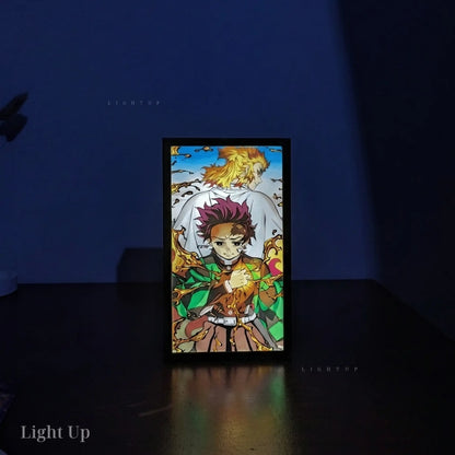 Tanjiro Rengoku Transformation Lightbox | Demon Slayer