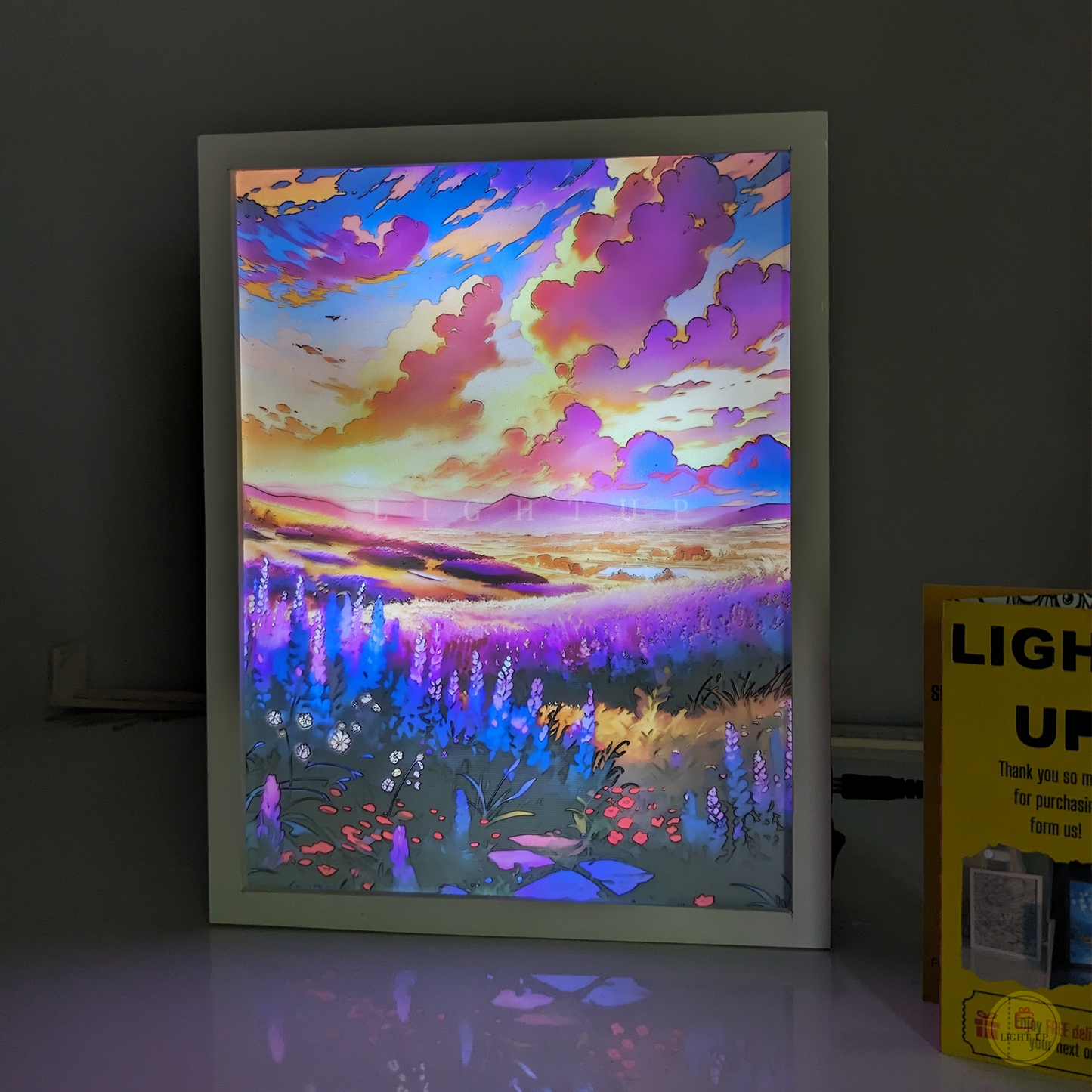 Blooming lavender field Transformation Lightbox | Scenario