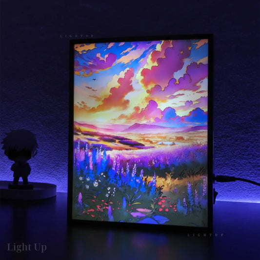 Blooming lavender field Transformation Lightbox | Scenario