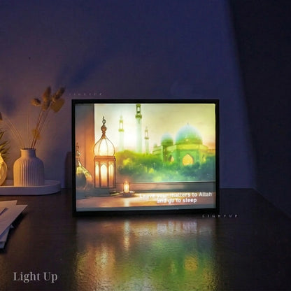 Evening lamp Transformation Lightbox | Islamic