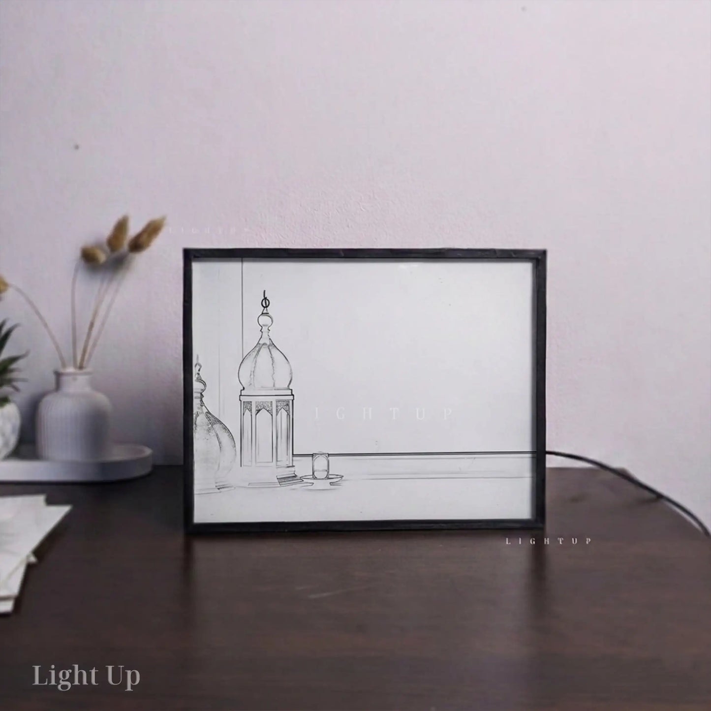 Evening lamp Transformation Lightbox | Islamic