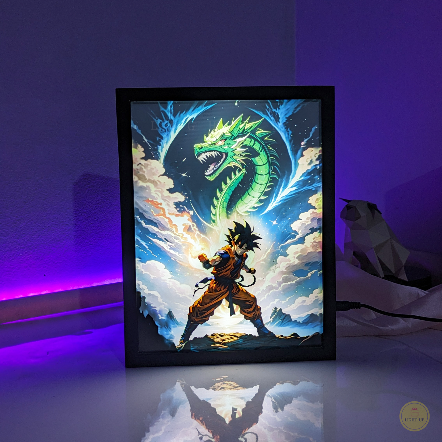 Goku and Shenron Transformation Lightbox | Dragon Ball