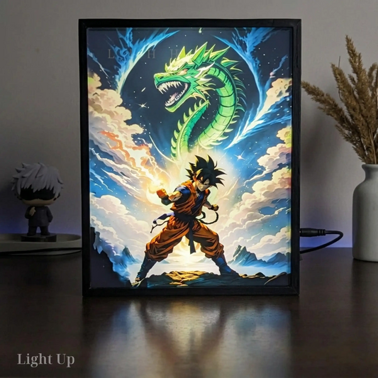 Goku and Shenron Transformation Lightbox | Dragon Ball