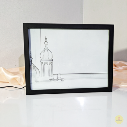 Evening lamp Transformation Lightbox | Islamic