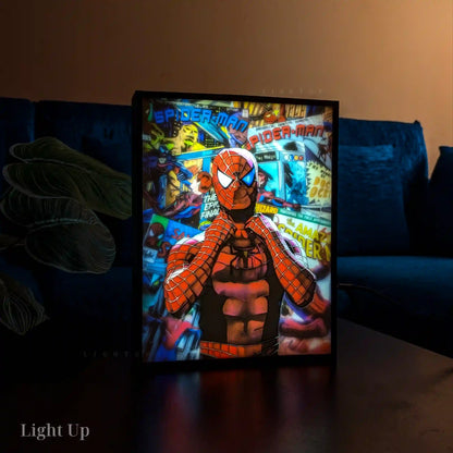 Spiderman comic Transformation Lightbox | Marvel
