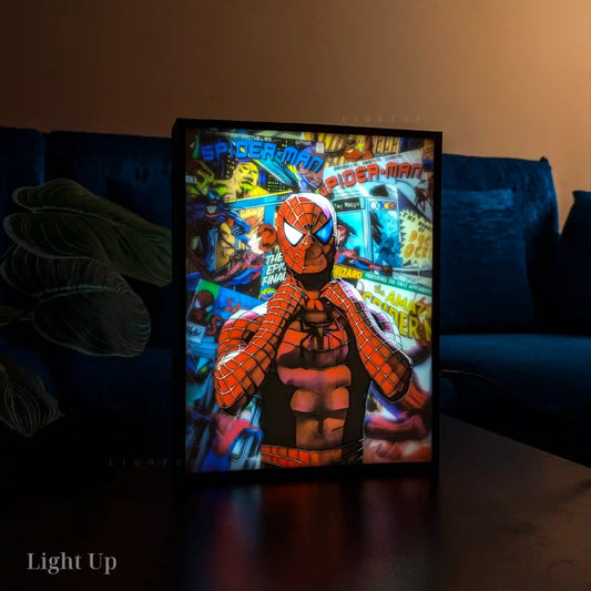 Spiderman comic Transformation Lightbox | Marvel