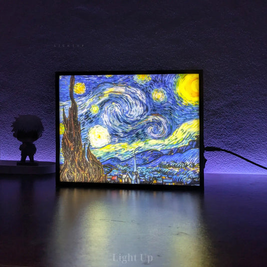 Vincent van Gogh's The Starry Night Transformation Lightbox | Scenario