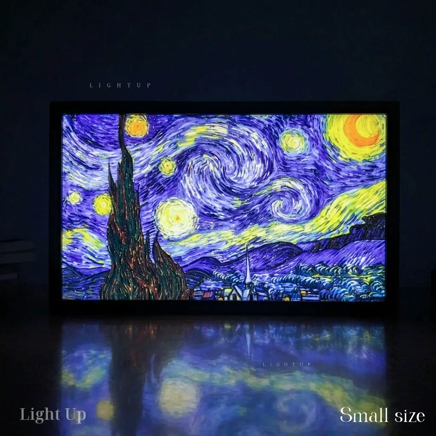 Vincent van Gogh's The Starry Night Transformation Lightbox | Scenario